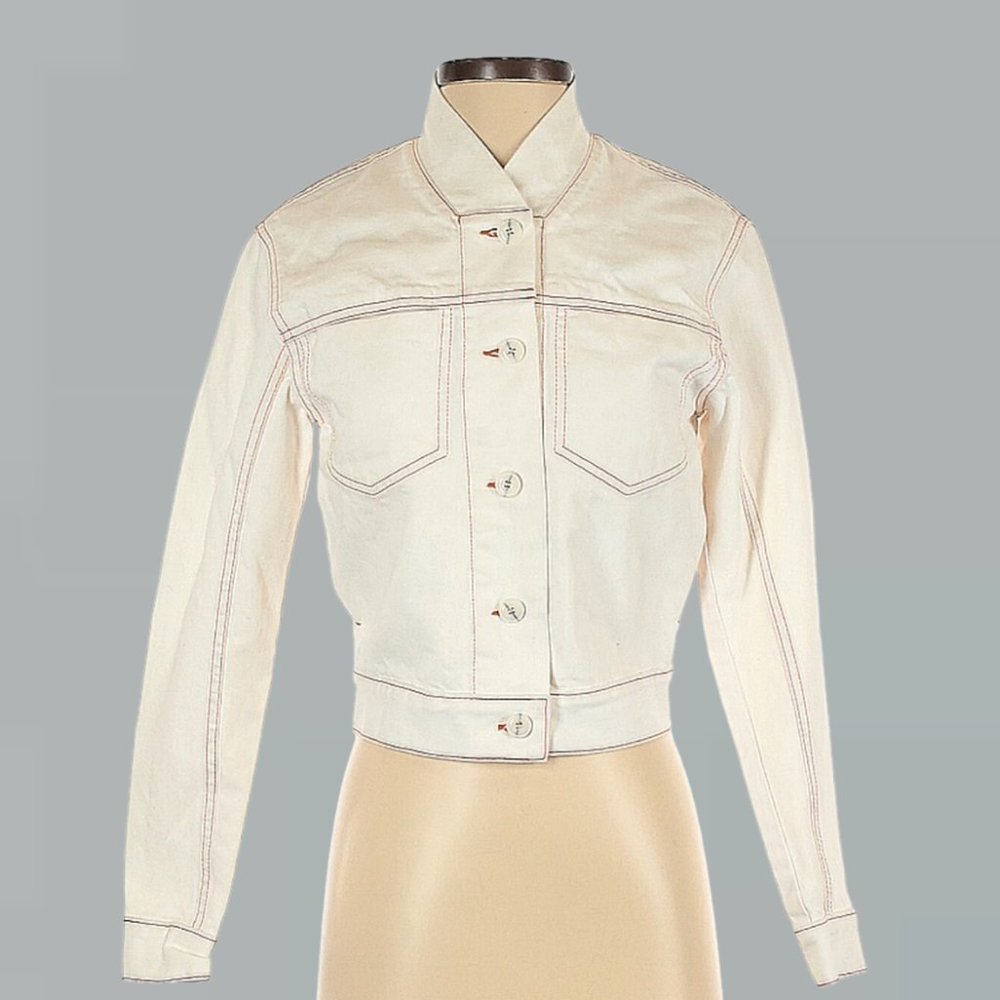 NWOT | 13 Bonaparte | Denim Jacket | White | Size 34 / XS